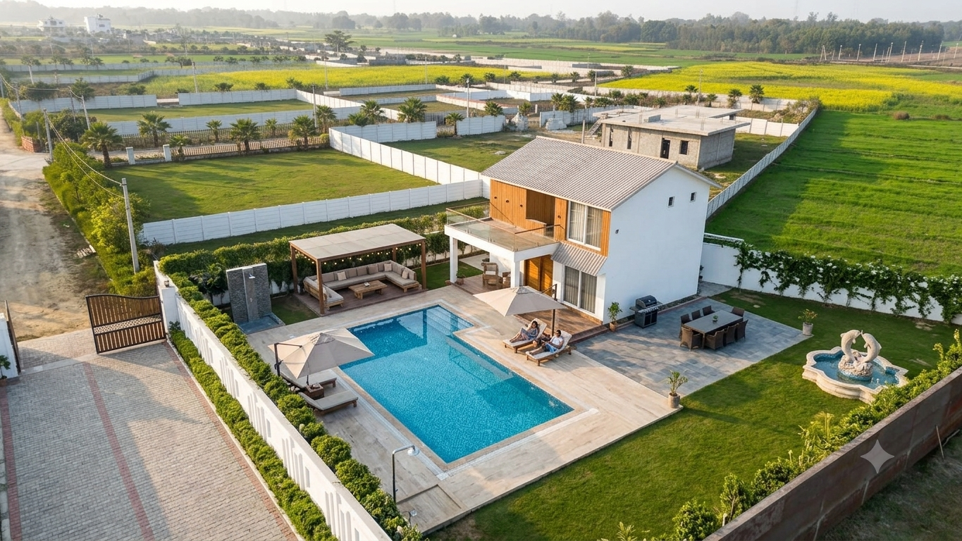 Premium Farm Plot - Farmhouse in Lucknow